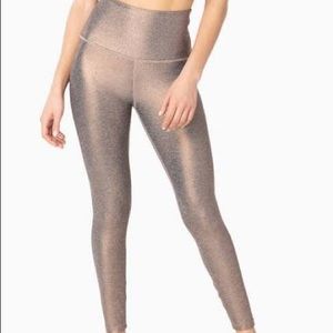 NWT Beyond Yoga  Metallic Pants Size M